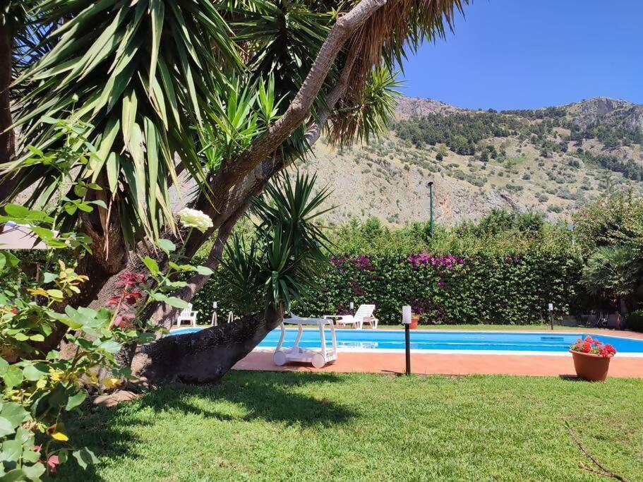 Da Nonna Cettina Appartamento In Villa Con Piscina Palermo Bagian luar foto